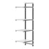 Cambro Camshelving Elements 4-Shelf Vented & Solid Add-On Shelving Unit – Speckled Gray