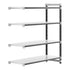 Cambro Camshelving Elements 4-Shelf Solid Add-On Shelving Unit – Speckled Gray
