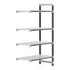 Cambro Camshelving Elements 4-Shelf Vented Add-On Shelving Unit – Speckled Gray