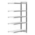 Cambro Camshelving Elements 5-Shelf Vented & Solid Add-On Shelving Unit – Speckled Gray