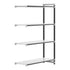 Cambro Camshelving Elements 4-Shelf Solid Add-On Shelving Unit – Speckled Gray