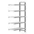 Cambro Camshelving Elements 5-Shelf Vented Add-On Shelving Unit – Speckled Gray