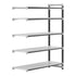 Cambro Camshelving Elements 5-Shelf Vented Add-On Shelving Unit – Speckled Gray