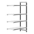 Cambro Camshelving Elements 4-Shelf Solid Add-On Shelving Unit – Speckled Gray