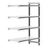 Cambro Camshelving Elements 4-Shelf Solid Add-On Shelving Unit – Speckled Gray