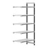 Cambro Camshelving Elements 5-Shelf Vented Add-On Shelving Unit – Speckled Gray