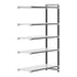 Cambro Camshelving Elements 5-Shelf Solid Add-On Shelving Unit – Speckled Gray