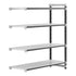 Cambro Camshelving Elements 4-Shelf Vented Add-On Shelving Unit – Speckled Gray