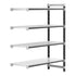 Cambro Camshelving Elements 4-Shelf Vented & Solid Add-On Shelving Unit – Speckled Gray