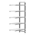 Cambro Camshelving Elements 5-Shelf Vented & Solid Add-On Shelving Unit – Speckled Gray
