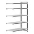 Cambro Camshelving Elements 5-Shelf Vented Add-On Shelving Unit – Speckled Gray