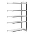 Cambro Camshelving Elements 5-Shelf Vented & Solid Add-On Shelving Unit – Speckled Gray