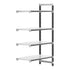 Cambro Camshelving Elements 4-Shelf Solid Add-On Shelving Unit – Speckled Gray