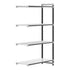 Cambro Camshelving Elements 4-Shelf Vented & Solid Add-On Shelving Unit – Speckled Gray