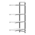 Cambro Camshelving Elements 4-Shelf Solid Add-On Shelving Unit – Speckled Gray