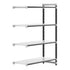 Cambro Camshelving Elements 4-Shelf Solid Add-On Shelving Unit – Speckled Gray