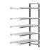 Cambro Camshelving Elements 5-Shelf Vented Add-On Shelving Unit – Speckled Gray