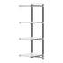 Cambro Camshelving Elements 4-Shelf Solid Add-On Shelving Unit – Speckled Gray