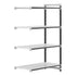 Cambro Camshelving Elements 4-Shelf Vented Add-On Shelving Unit – Speckled Gray