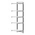 Cambro Camshelving Elements 5-Shelf Solid Add-On Shelving Unit – Speckled Gray