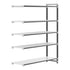 Cambro Camshelving Elements 5-Shelf Vented & Solid Add-On Shelving Unit – Speckled Gray
