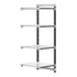 Cambro Camshelving Elements 4-Shelf Vented & Solid Add-On Shelving Unit – Speckled Gray