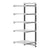Cambro Camshelving Elements 5-Shelf Vented Add-On Shelving Unit – Speckled Gray