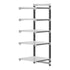 Cambro Camshelving Elements 5-Shelf Vented Add-On Shelving Unit – Speckled Gray