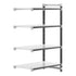 Cambro Camshelving Elements 4-Shelf Solid Add-On Shelving Unit – Speckled Gray