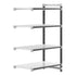 Cambro Camshelving Elements 4-Shelf Vented & Solid Add-On Shelving Unit – Speckled Gray