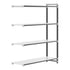 Cambro Camshelving Elements 4-Shelf Solid Add-On Shelving Unit – Speckled Gray