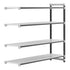 Cambro Camshelving Elements 4-Shelf Vented Add-On Shelving Unit – Speckled Gray