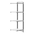 Cambro Camshelving Elements 4-Shelf Vented & Solid Add-On Shelving Unit – Speckled Gray