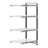 Cambro Camshelving Elements 4-Shelf Vented & Solid Add-On Shelving Unit – Speckled Gray