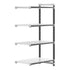 Cambro Camshelving Elements 4-Shelf Vented & Solid Add-On Shelving Unit – Speckled Gray
