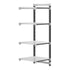 Cambro Camshelving Elements 4-Shelf Vented Add-On Shelving Unit – Speckled Gray