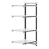Cambro Camshelving Elements 4-Shelf Solid Add-On Shelving Unit – Speckled Gray