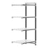 Cambro Camshelving Elements 4-Shelf Solid Add-On Shelving Unit – Speckled Gray