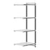 Cambro Camshelving Elements 4-Shelf Vented Add-On Shelving Unit – Speckled Gray