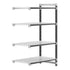 Cambro Camshelving Elements 4-Shelf Vented Add-On Shelving Unit – Speckled Gray