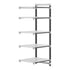 Cambro Camshelving Elements 5-Shelf Vented Add-On Shelving Unit – Speckled Gray