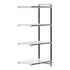 Cambro Camshelving Elements 4-Shelf Vented & Solid Add-On Shelving Unit – Speckled Gray