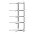 Cambro Camshelving Elements 5-Shelf Vented & Solid Add-On Shelving Unit – Speckled Gray