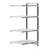 Cambro Camshelving Elements 4-Shelf Vented Add-On Shelving Unit – Speckled Gray