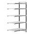 Cambro Camshelving Elements 5-Shelf Vented Add-On Shelving Unit – Speckled Gray