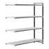 Cambro Camshelving Elements 4-Shelf Vented Add-On Shelving Unit – Speckled Gray