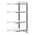 Cambro Camshelving Elements 4-Shelf Solid Add-On Shelving Unit – Speckled Gray