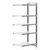 Cambro Camshelving Elements 5-Shelf Solid Add-On Shelving Unit – Speckled Gray