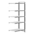 Cambro Camshelving Elements 5-Shelf Vented Add-On Shelving Unit – Speckled Gray