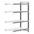 Cambro Camshelving Elements 4-Shelf Vented & Solid Add-On Shelving Unit – Speckled Gray